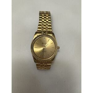 MILAN Diamond Quartz Women's Gold Tone Bracelet Watch Needs Battery